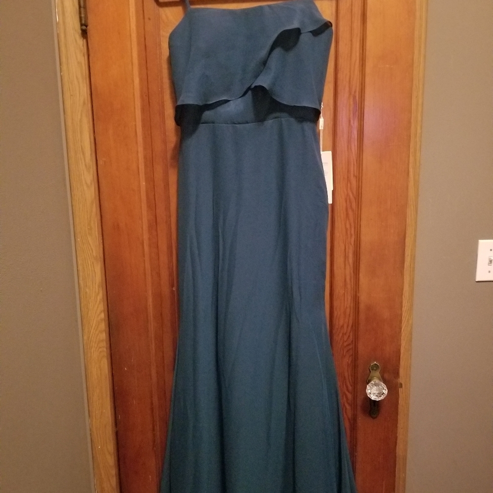Teal bridemaid dress by Mingda's dress
